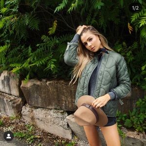 Vintage military liner jacket, sz XS